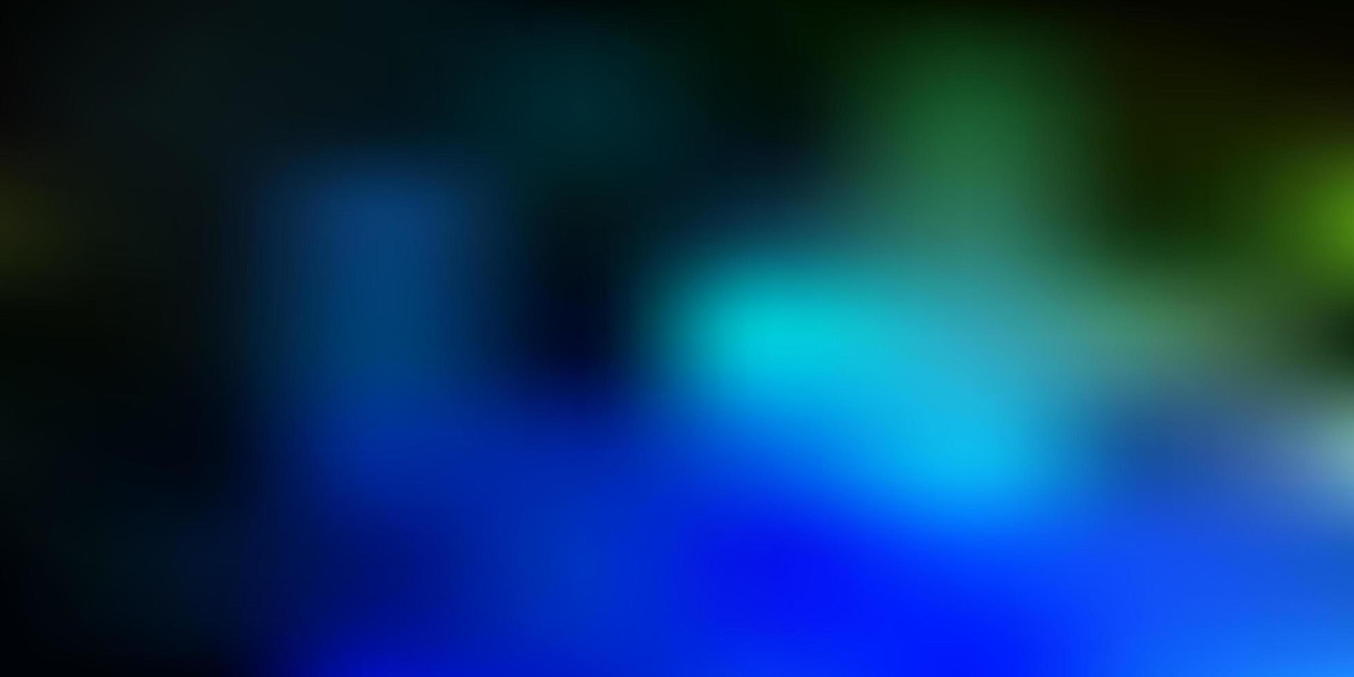 mörkblå, grön vektor gradient oskärpa layout.