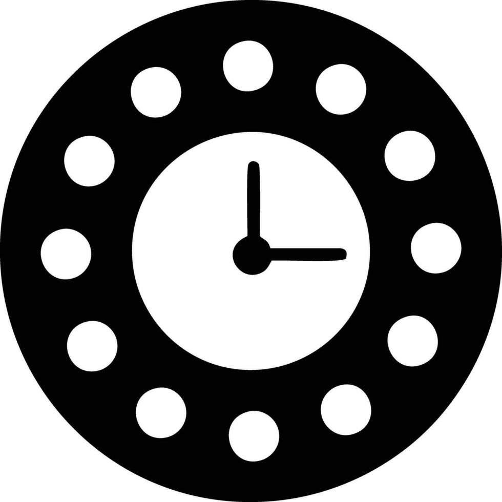 Uhr Symbol Symbol Design Bild. Illustration von das Alarm Uhr Zeit isoliert Vektor Bild. eps 10