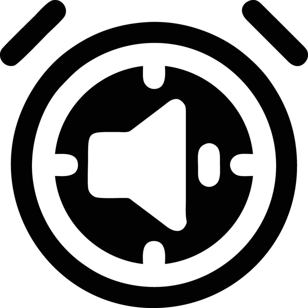 klocka ikon symbol design bild. illustration av de larm Kolla på tid isolerat vektor bild. eps 10