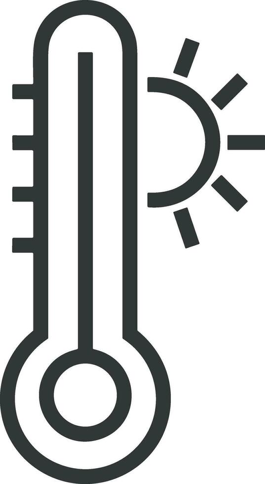 termometer medicin ikon symbol bild vektor. illustration av de temperatur kall och varm mäta verktyg design bild.eps 10 vektor