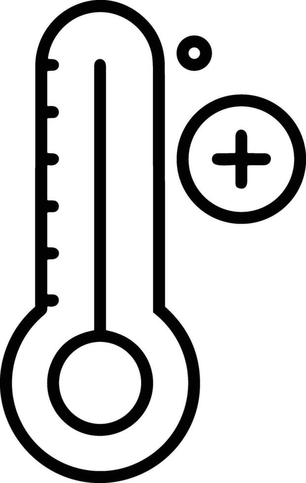 Thermometer Medizin Symbol Symbol Bild Vektor. Illustration von das Temperatur kalt und heiß messen Werkzeug Design Bild.eps 10 vektor