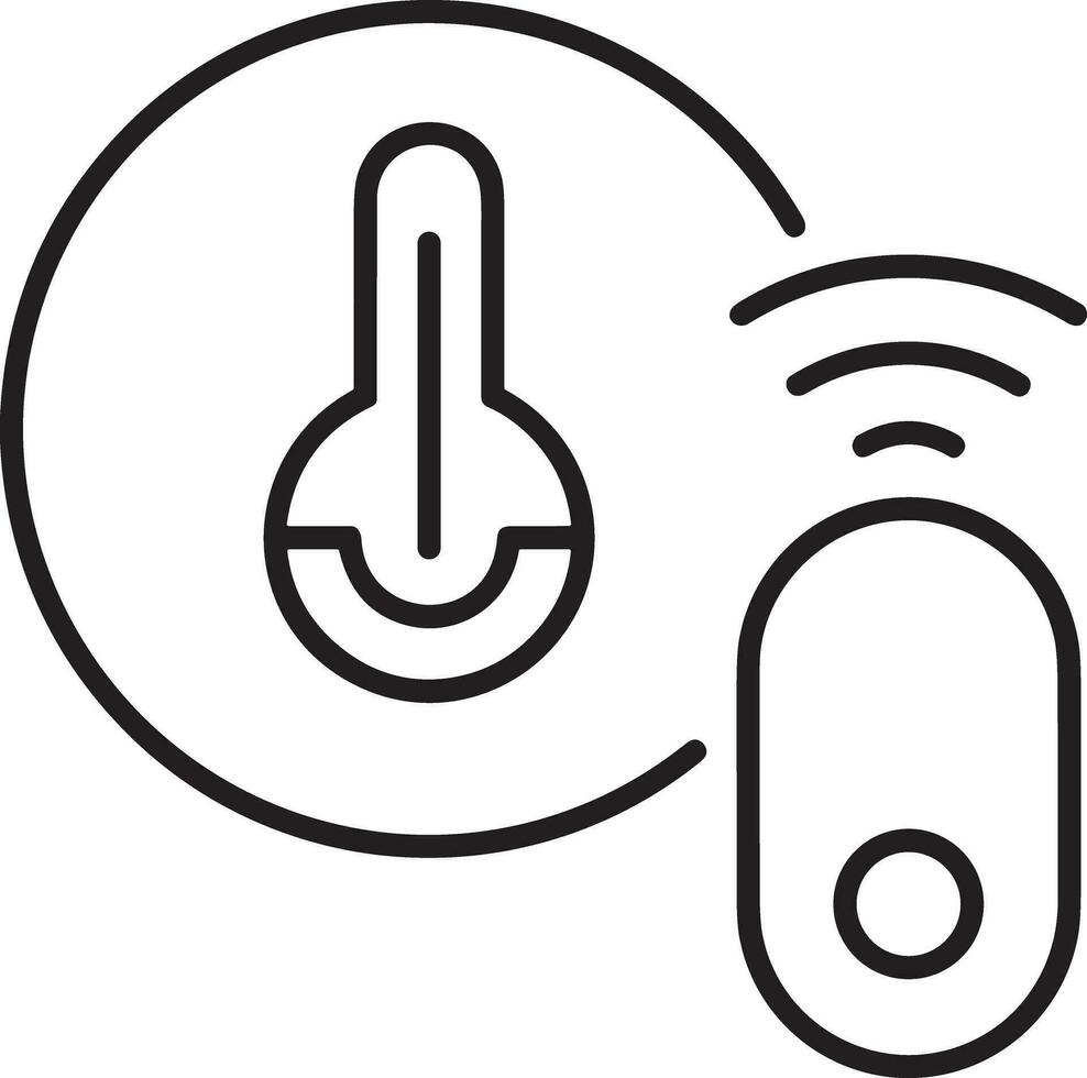 Thermometer Medizin Symbol Symbol Bild Vektor. Illustration von das Temperatur kalt und heiß messen Werkzeug Design Bild.eps 10 vektor