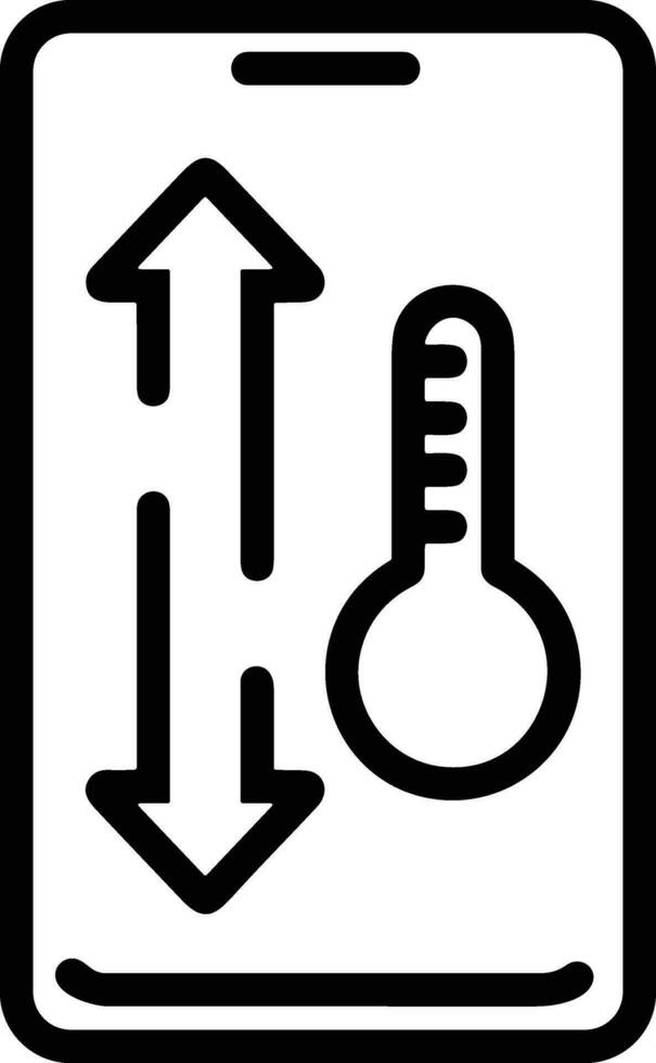 Thermometer Medizin Symbol Symbol Bild Vektor. Illustration von das Temperatur kalt und heiß messen Werkzeug Design Bild.eps 10 vektor