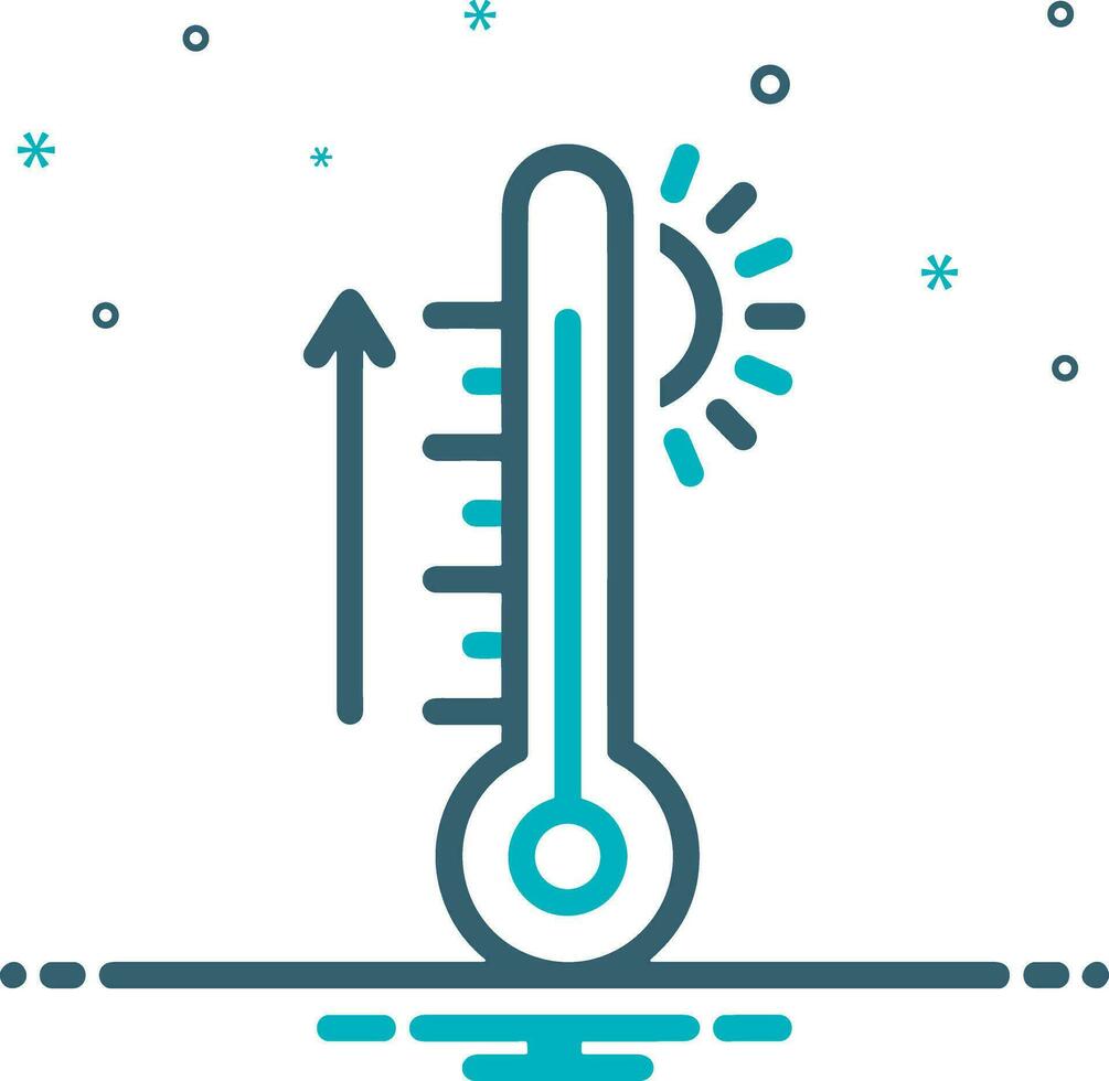 termometer medicin ikon symbol bild vektor. illustration av de temperatur kall och varm mäta verktyg design bild.eps 10 vektor