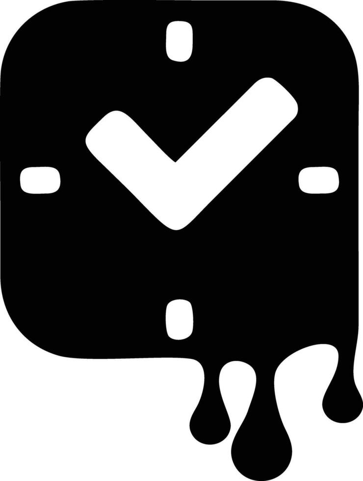 Uhr Symbol Symbol Design Bild. Illustration von das Alarm Uhr Zeit isoliert Vektor Bild. eps 10