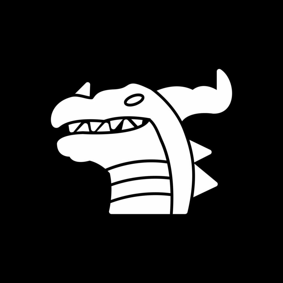 Drachen-Vektor-Icon-Design vektor