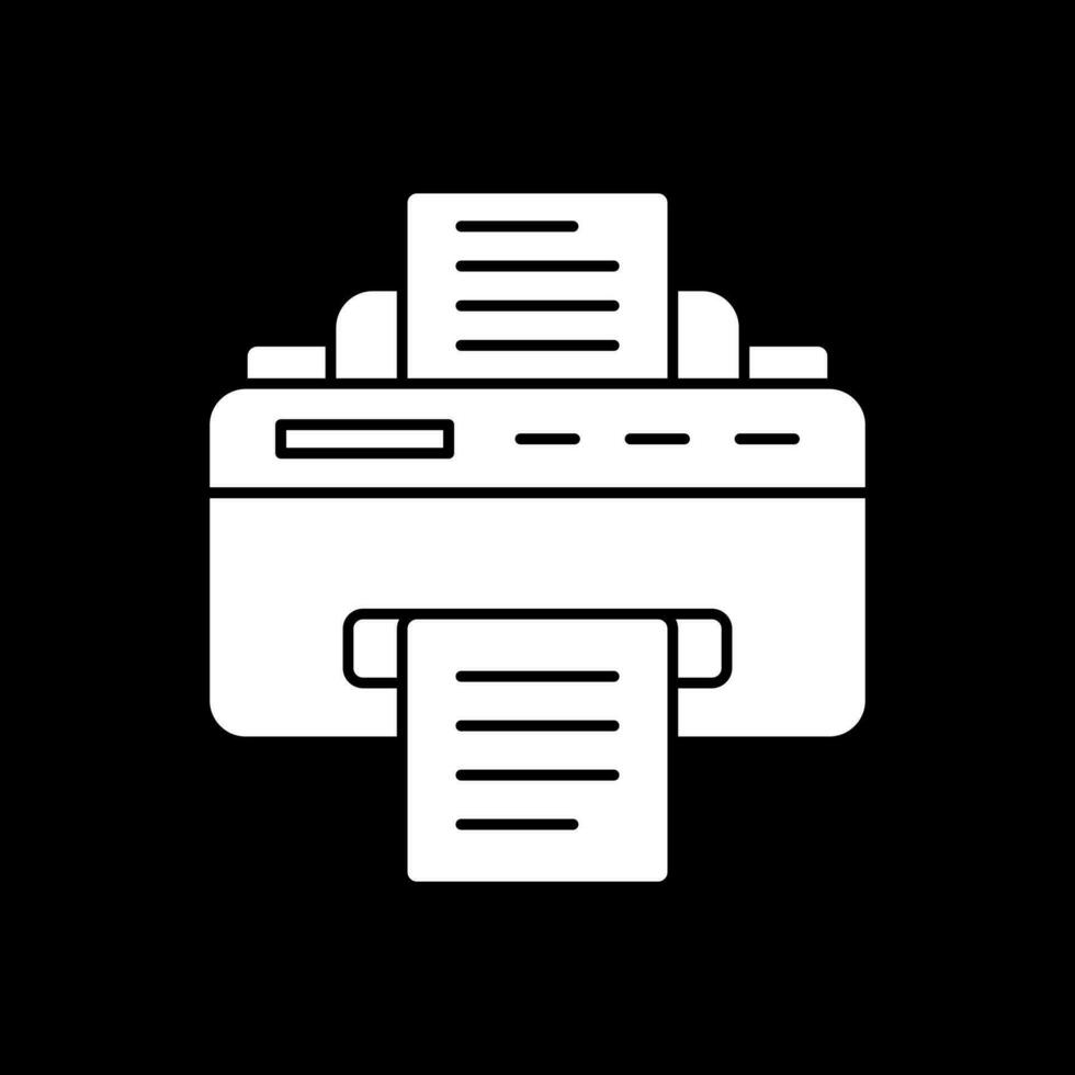 Drucker-Vektor-Icon-Design vektor