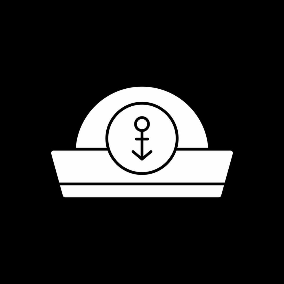 sjöman keps vektor ikon design