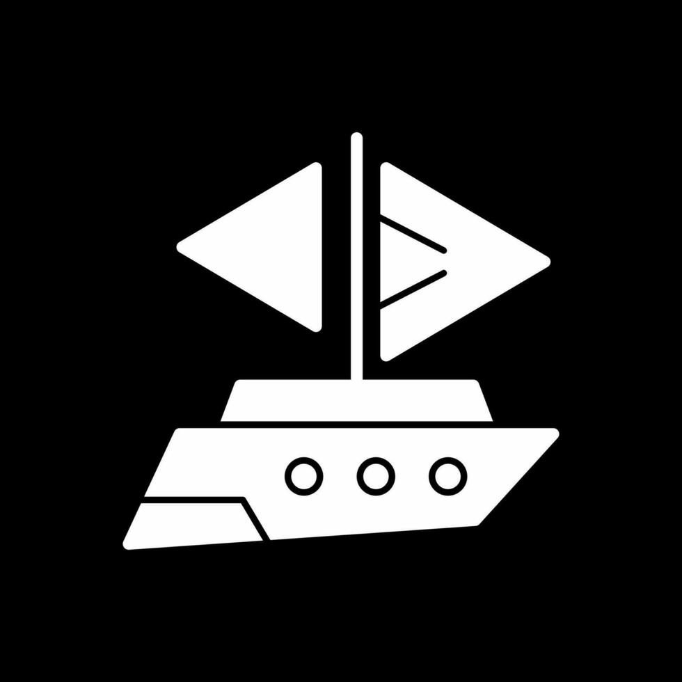 Yacht-Vektor-Icon-Design vektor