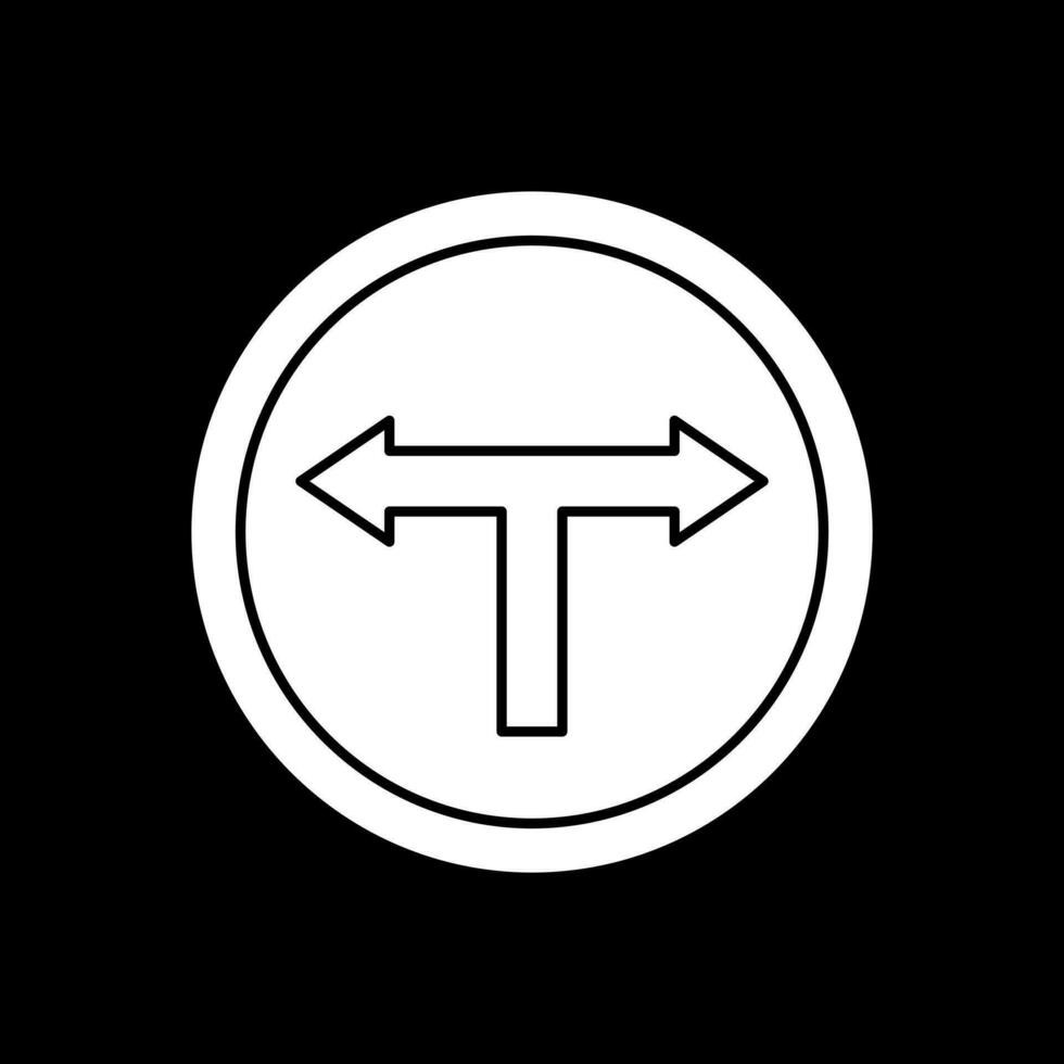 t Kreuzung Vektor Symbol Design