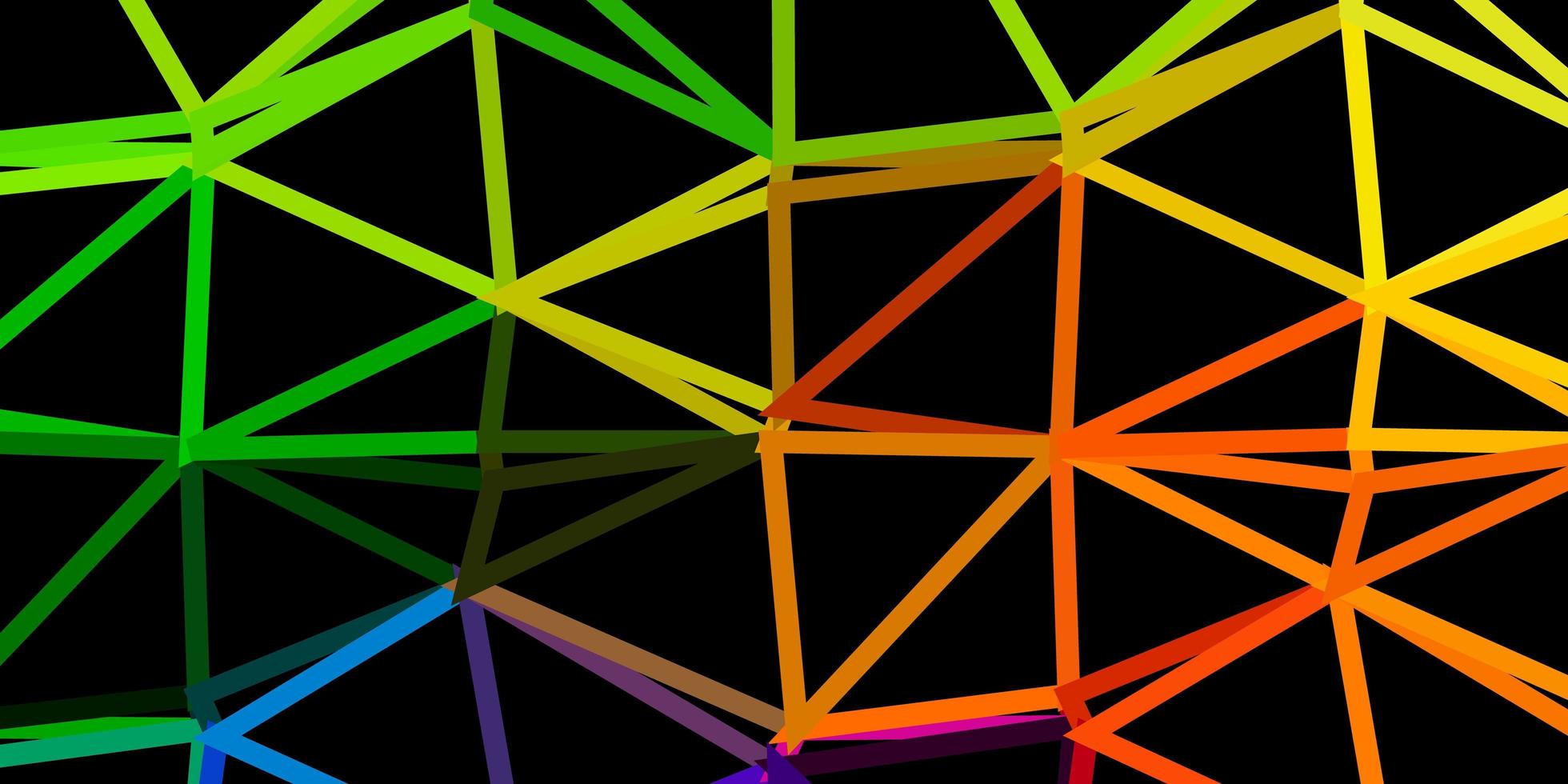 ljus flerfärgad vektor abstrakt triangel bakgrund.