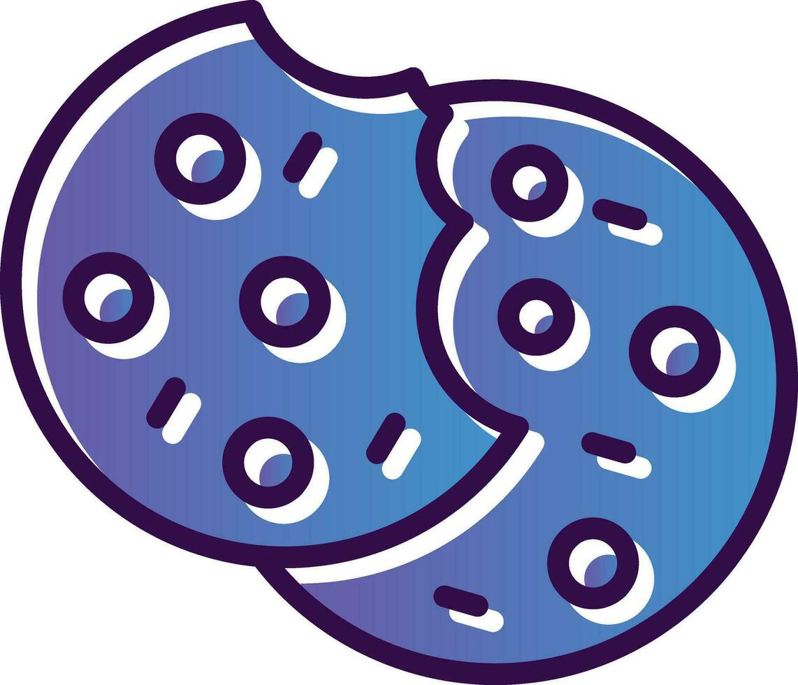 Cookies-Vektor-Icon-Design vektor