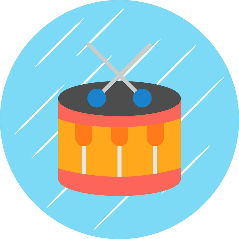 Drum-Vektor-Icon-Design vektor