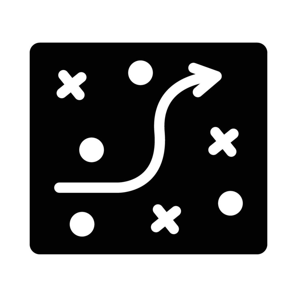 Strategie Vektor Glyphe Symbol zum persönlich und kommerziell verwenden.