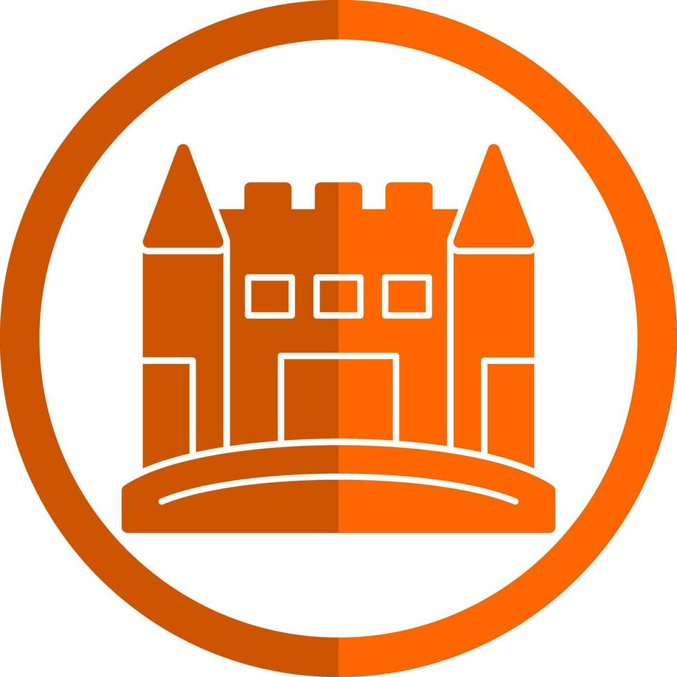 Sand Schloss Vektor Symbol Design