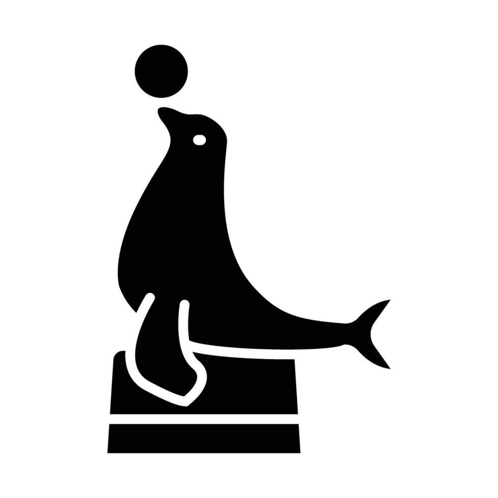 Siegel Vektor Glyphe Symbol zum persönlich und kommerziell verwenden.