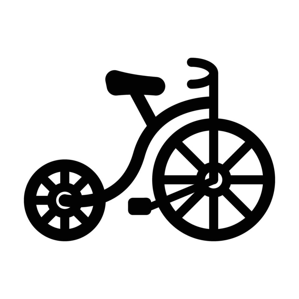 Fahrrad Vektor Glyphe Symbol zum persönlich und kommerziell verwenden.