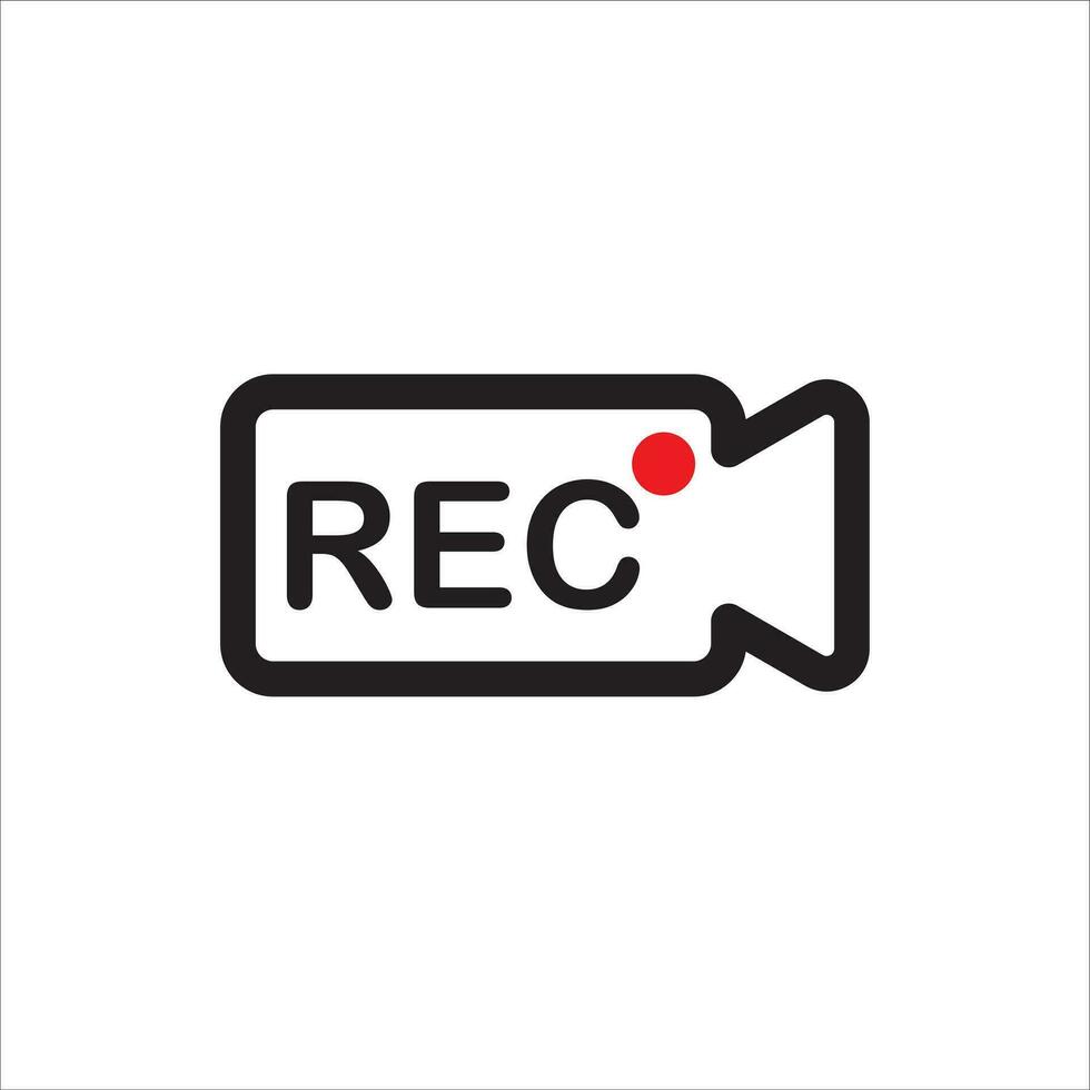 rec Symbol Vektor Illustration Symbol