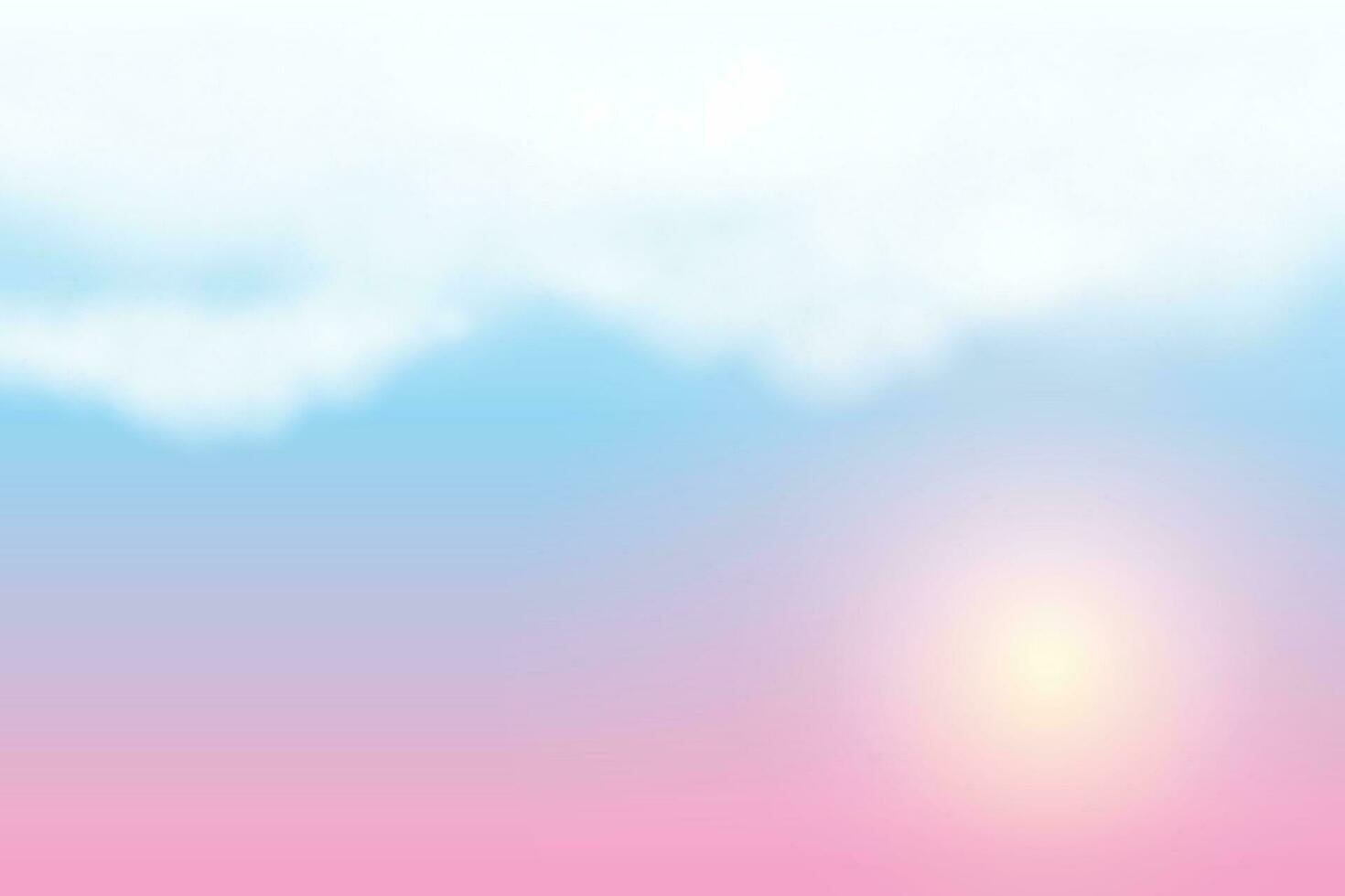sonnig Himmel Pastell- Hintergrund, schön Wolkengebilde, auf das Himmel, Aussicht Über Weiß flauschige Wolken, Freiheit Konzept vektor