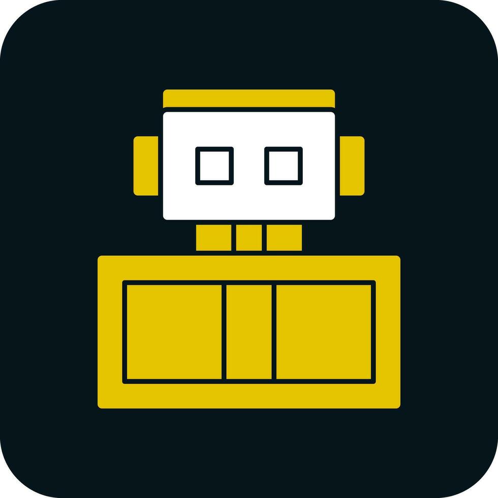 Roboter-Vektor-Icon-Design vektor