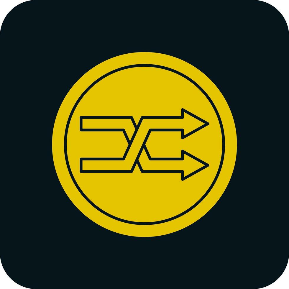 Shuffle-Vektor-Icon-Design vektor