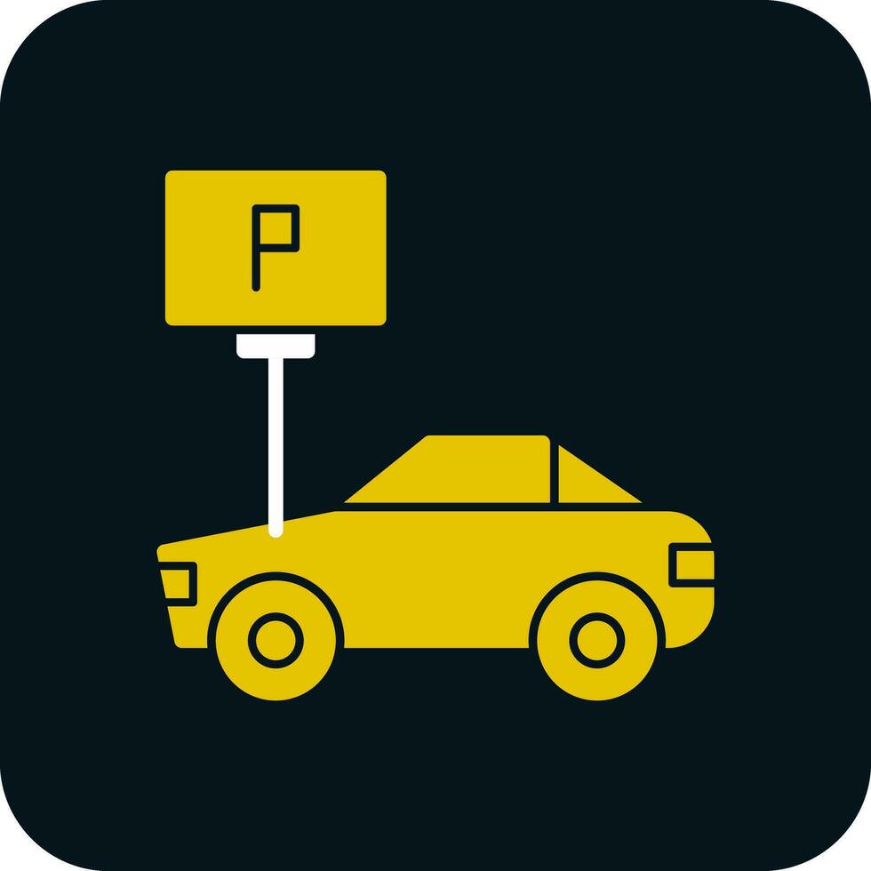 Parkplatz-Vektor-Icon-Design vektor