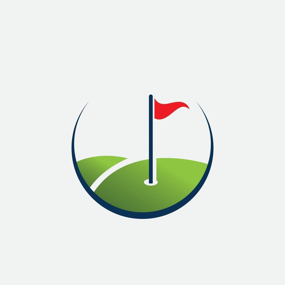 Golf-Logo-Vektor-Symbol stock illustration vektor