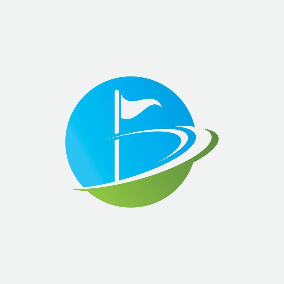 golf logo vektor ikon stockillustration