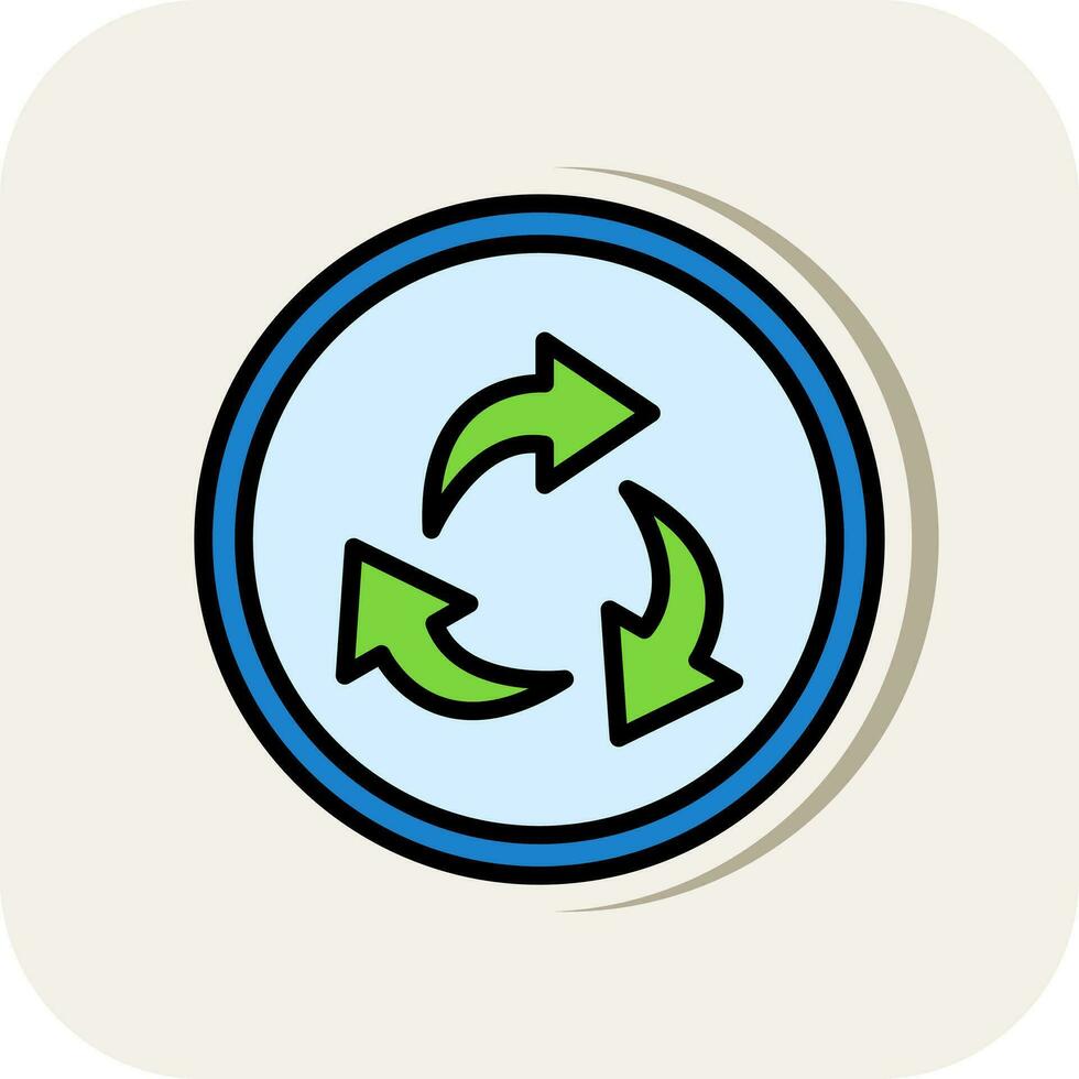 Recycling-Vektor-Icon-Design vektor