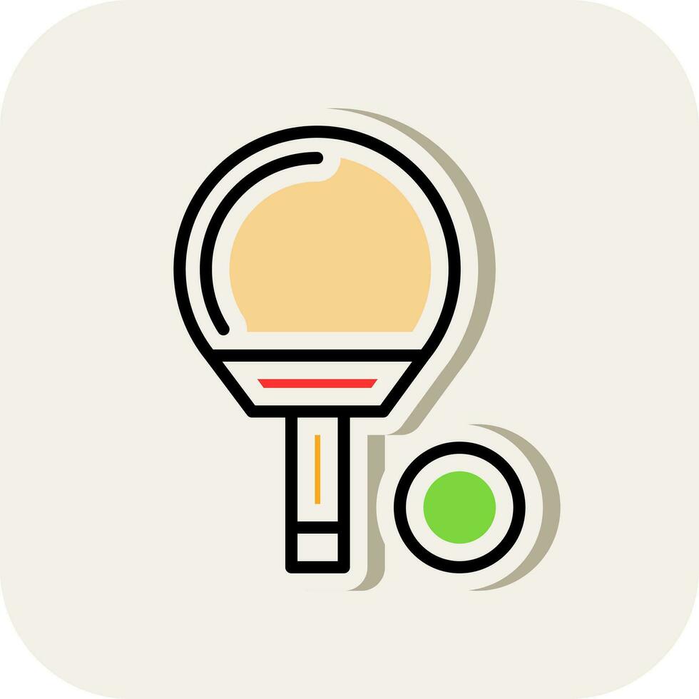 Ping-Pong-Vektor-Icon-Design vektor