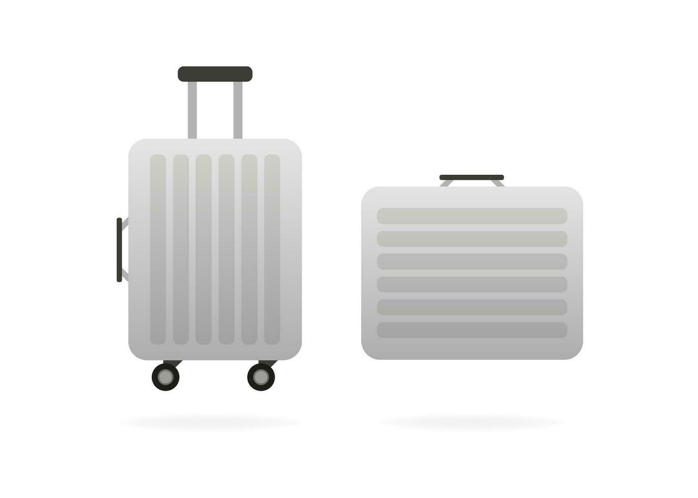 einstellen Plastik Reise Tasche Vektor Illustration