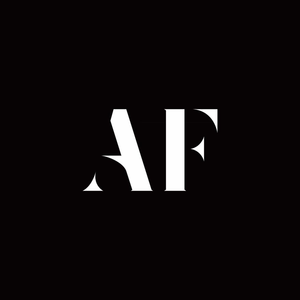 af-Logo-Brief-Anfangslogo-Designvorlage vektor