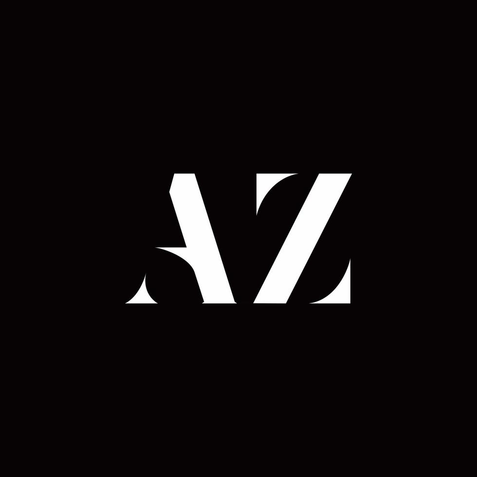 az logotyp brev initial logo design mall vektor