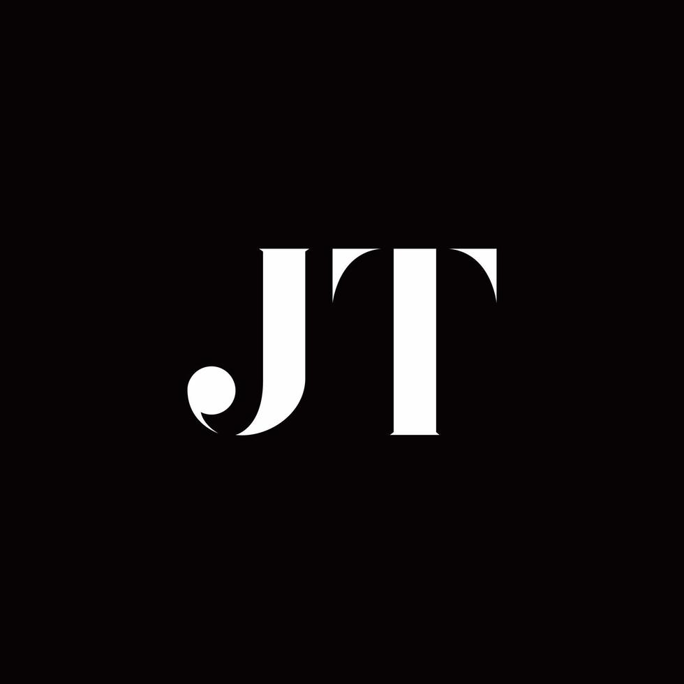 jt-Logo-Brief-Anfangslogo-Design-Vorlage vektor