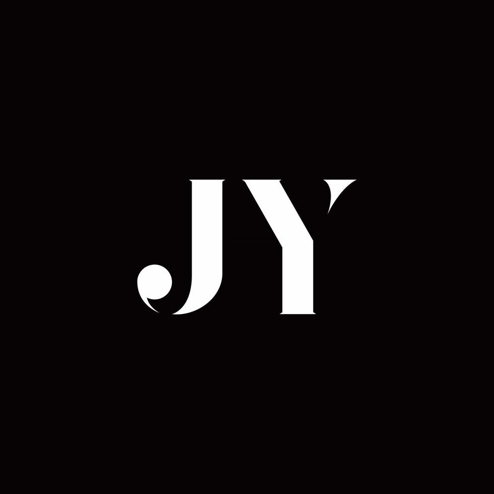Jy Logo Brief Initial Logo Designs Vorlage vektor