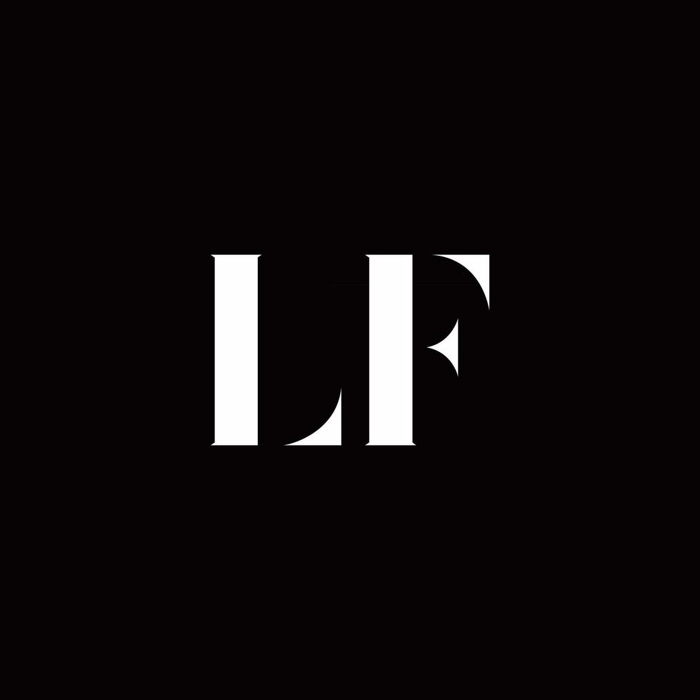 lf Logo Brief Initial Logo Designs Vorlage vektor