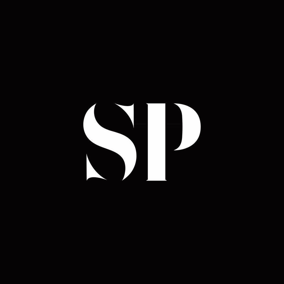 sp Logo Brief Initial Logo Designs Vorlage vektor