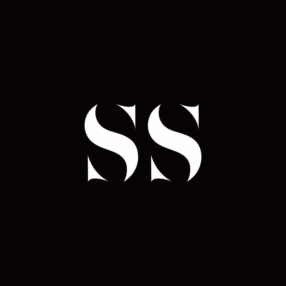 SS-Logo-Brief-Anfangslogo-Design-Vorlage vektor