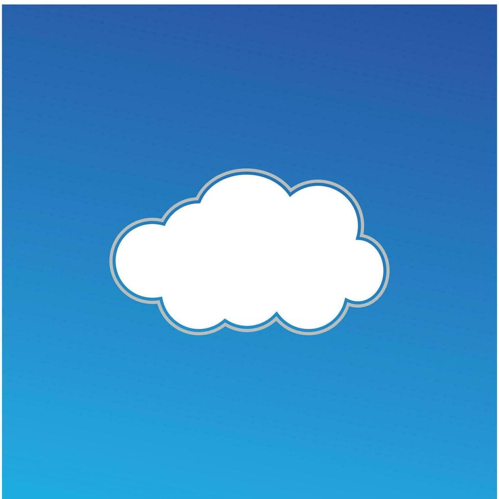 Wolke Blau Himmel Illustration Vektor eben Element Design