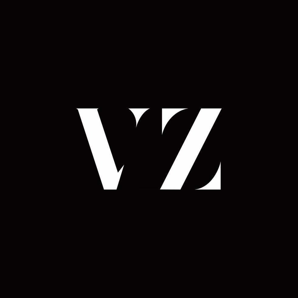 vz logotyp brev initial logo designmall vektor