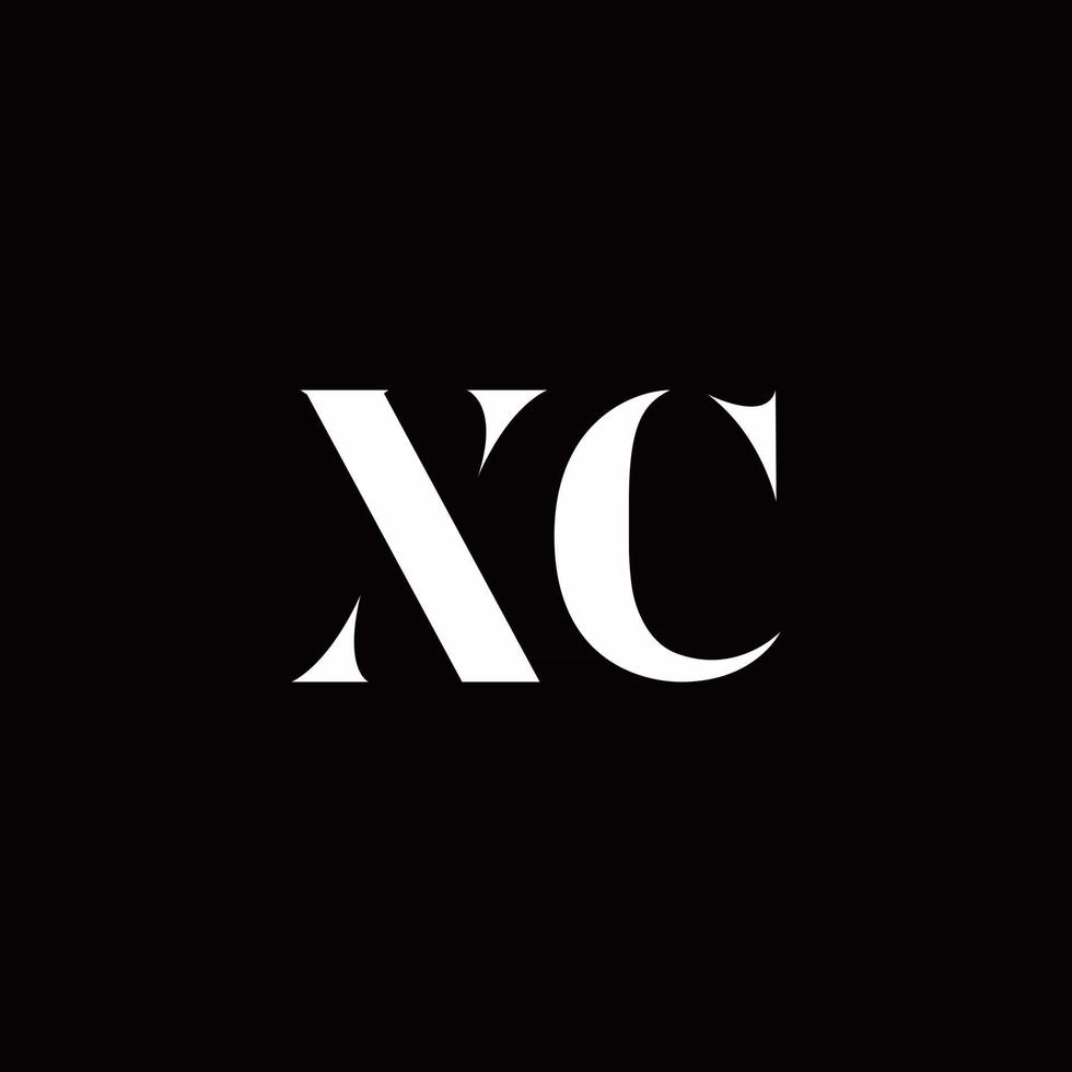 xc-Logo-Brief-Anfangslogo-Design-Vorlage vektor