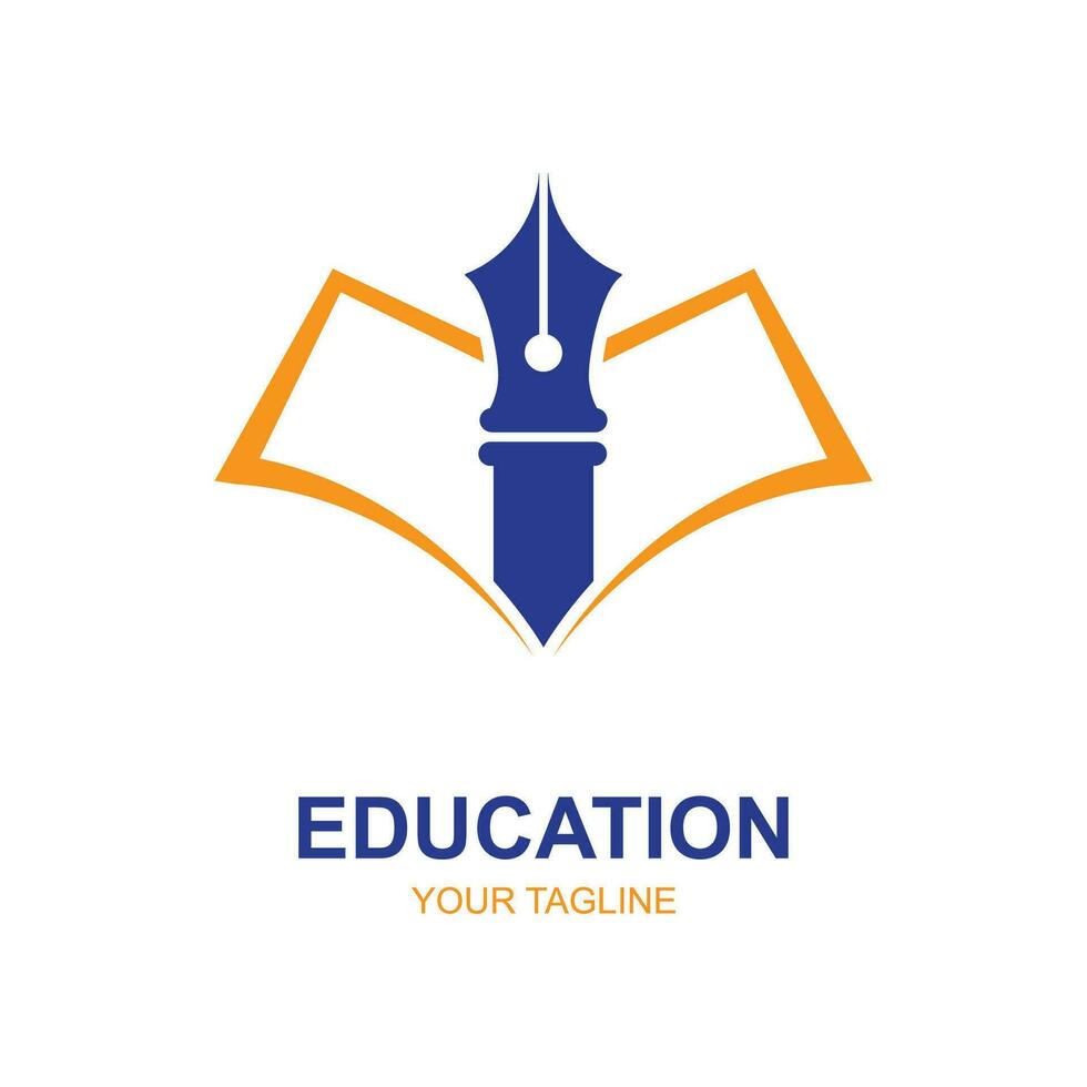 Bildung Logo Design mit Junggeselle Deckel und Buch Konzept mit kreativ Idee vektor