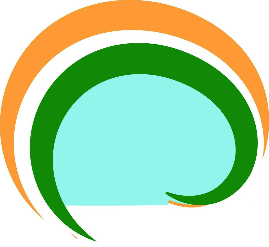 Illustration von indisch dreifarbig Streifen. vektor