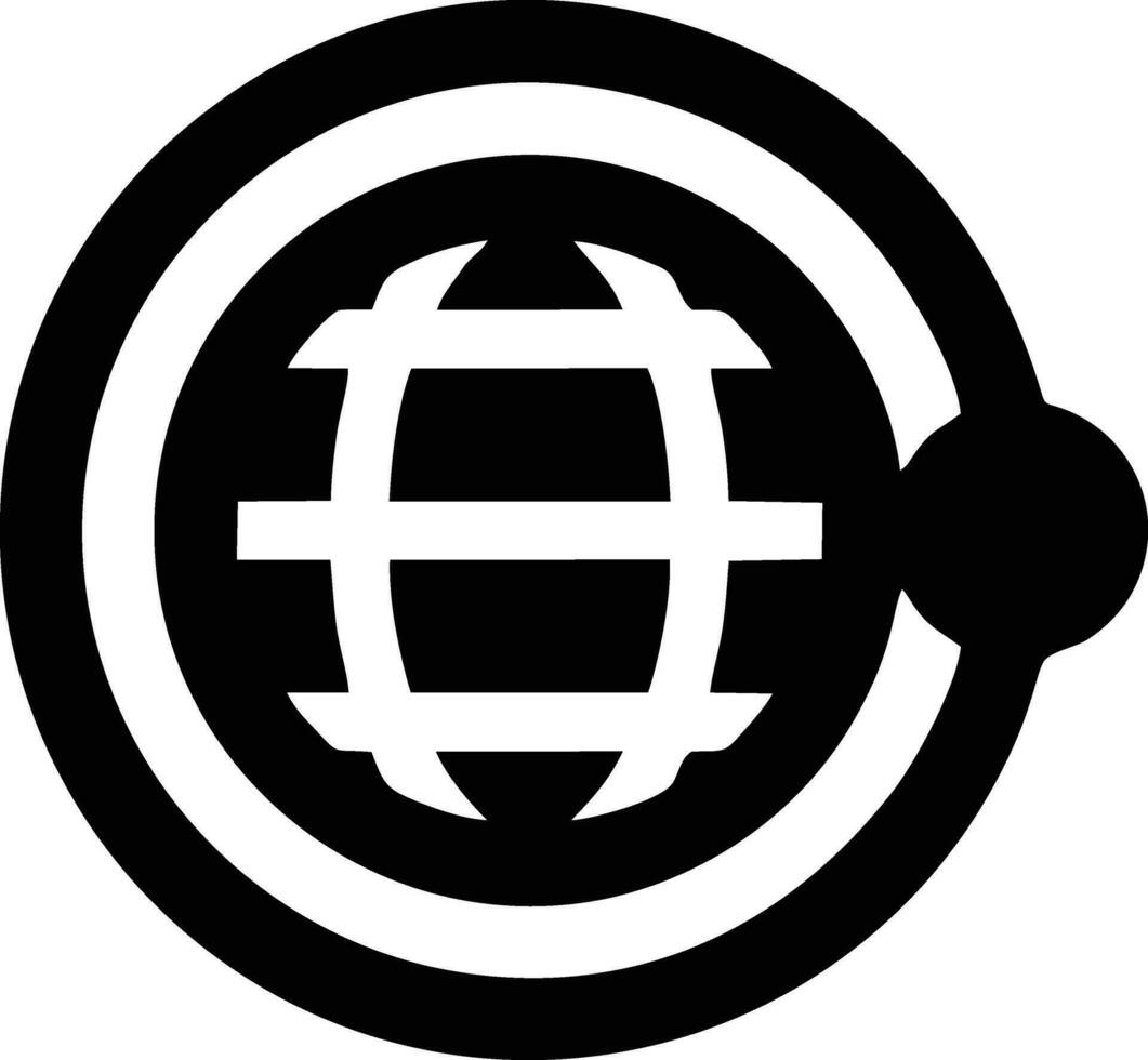 Globus Planet Erde Symbol Symbol Bild Vektor