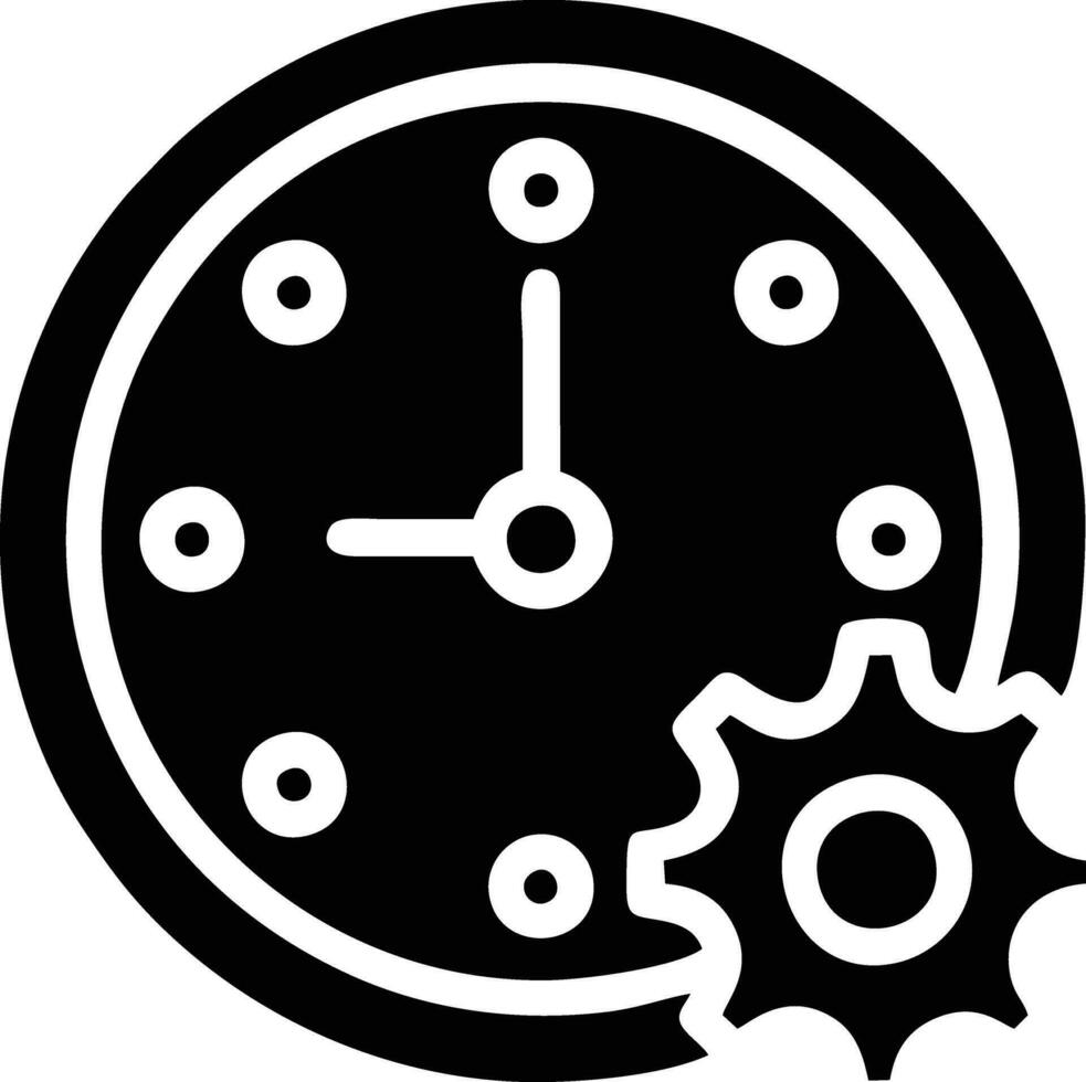 Uhr Symbol Symbol Design Bild. Illustration von das Alarm Uhr Zeit isoliert Vektor Bild. eps 10