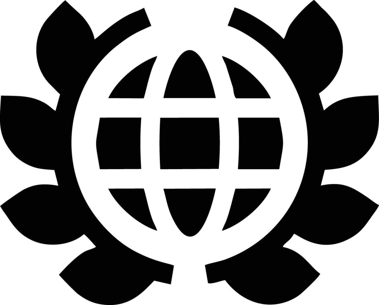 Globus Planet Erde Symbol Symbol Vektor Bild