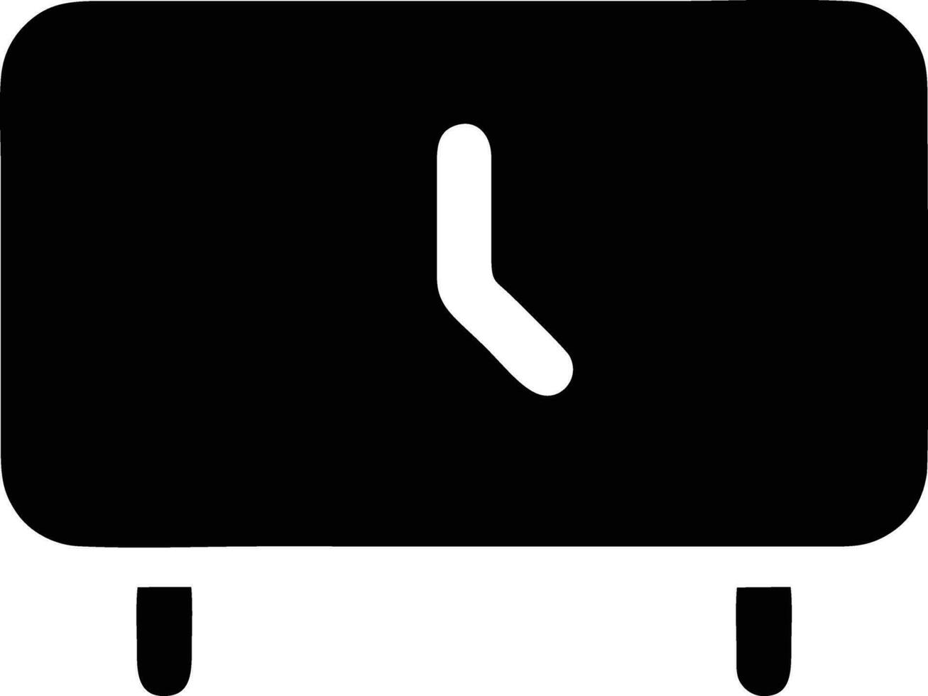 Uhr Symbol Symbol Design Bild. Illustration von das Alarm Uhr Zeit isoliert Vektor Bild. eps 10