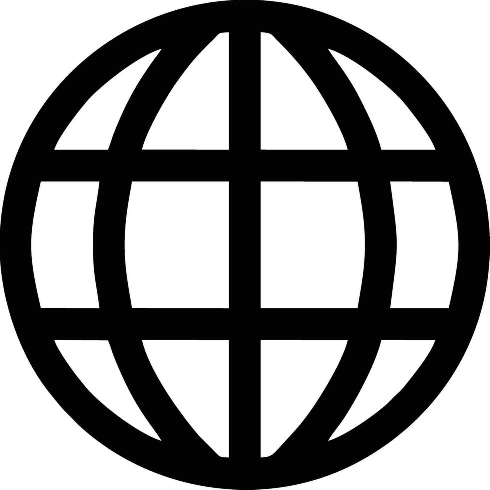 Globus Planet Erde Symbol Symbol Vektor Bild