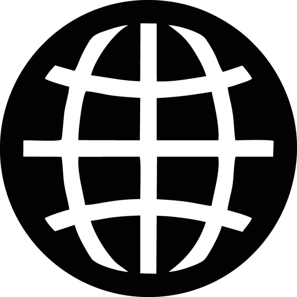 Globus Planet Erde Symbol Symbol Bild Vektor