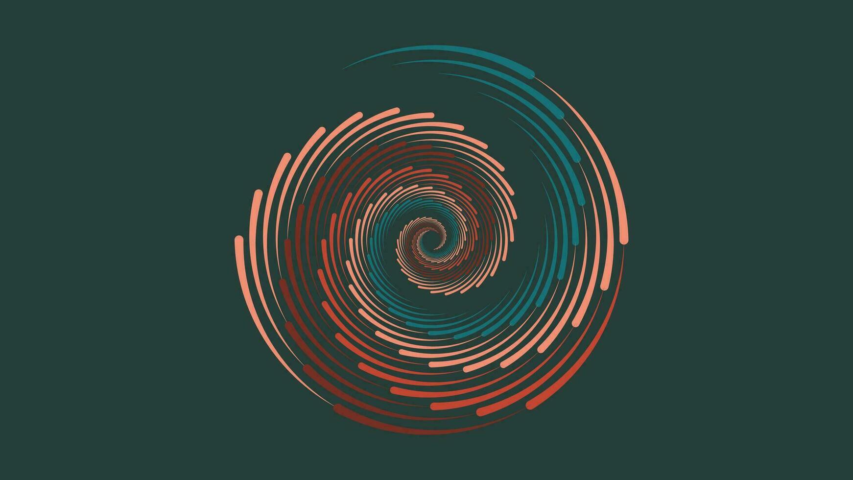 abstrakt gepunktet Spiral- Wirbel Hintergrund zum Ihre kreativ Projekt. Sie können benutzt es wie ein Banner oder Party Flyer Hintergrund. diese können ebenfalls Sein benutzt wie Daten Zyklus von Information. vektor